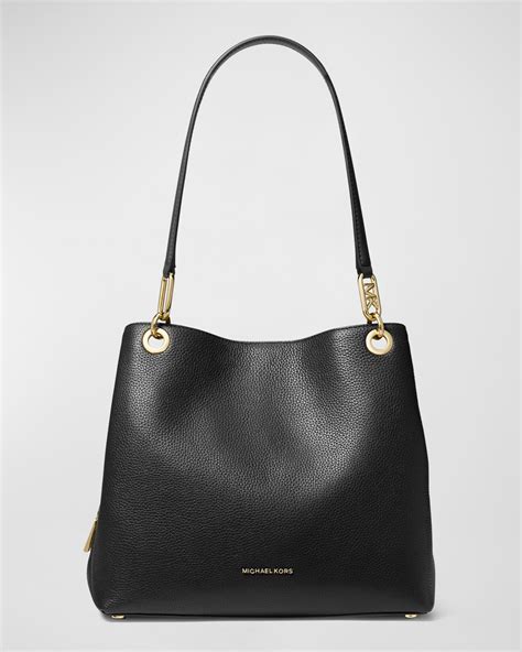 michael kors taupe klein tasche|michael kors leather tote.